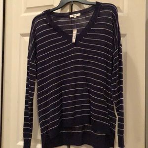 Madewell brand Navy and White striped sweater